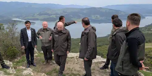 Milli Parklar Genel Müdürü ile Şahinkaya'da inceleme gezisi yapıldı