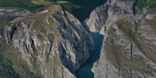 Şahinkaya Kanyonu modeli tamamlandı