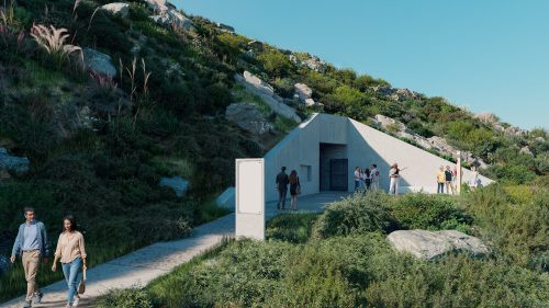 Falcon Park'ta köprüye ulaşımı sağlayacak tünelin görünüşü