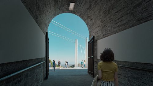 Falcon Park'ta tünelden köprüye ulaşım