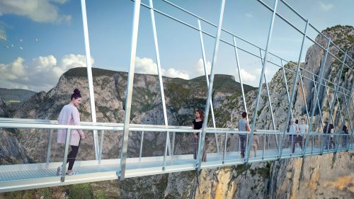 Şahinkaya Kanyonu köprüsü 