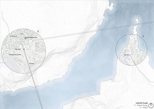 Falcon Park, köprü kuzey ve seyir terası vaziyet planı 