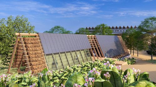 Ziyaretçi merkezi (Öneri II) genel görünüm