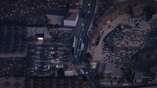 Gece müzeciliği kapsamında ziyarete açılacak Dara Nekropol bölgesinden genel görünüş